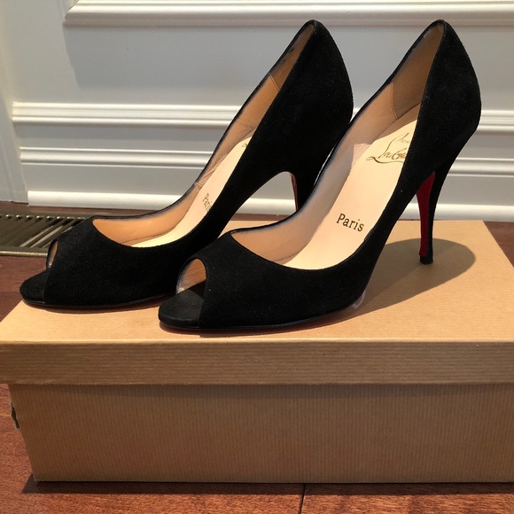 Christian Louboutin Shoes - Christian Louboutin black velvet heels